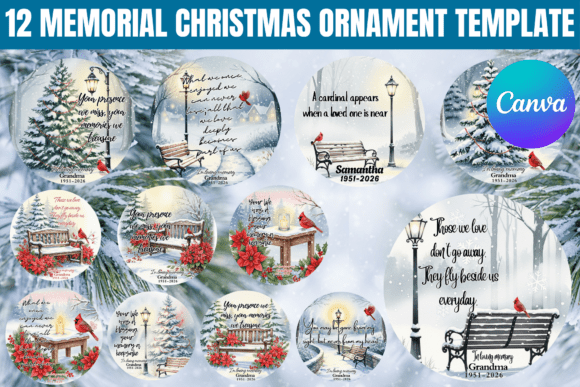 12 Memorial Christmas Ornament Template: A Guide to Custom Remembrance