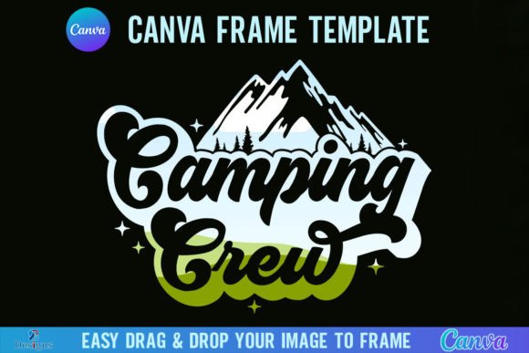 Camping Crew Canva Frame Template: Your Design Shortcut