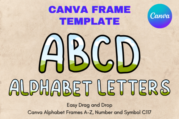 Canva Letters Frame Alphabet Template117: Your Go-To for Custom Sublimation Letters