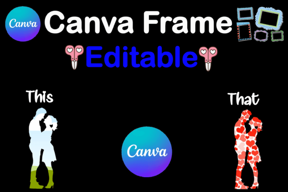 Capturing the Glow: The Pregnancy Romance Canva Frame Template