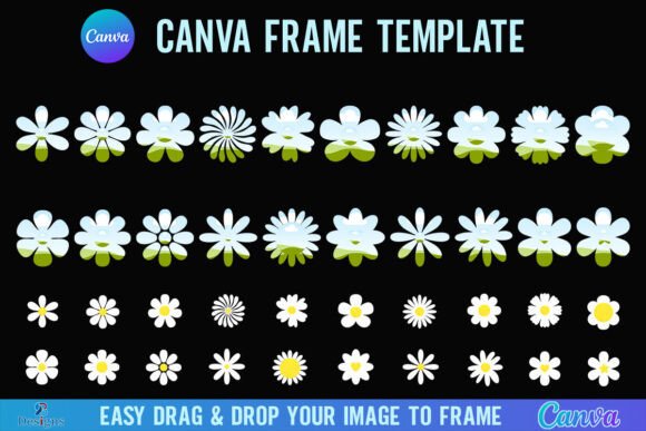 Daisy Canva Frame: Elevate Your Brand with Floral Flair