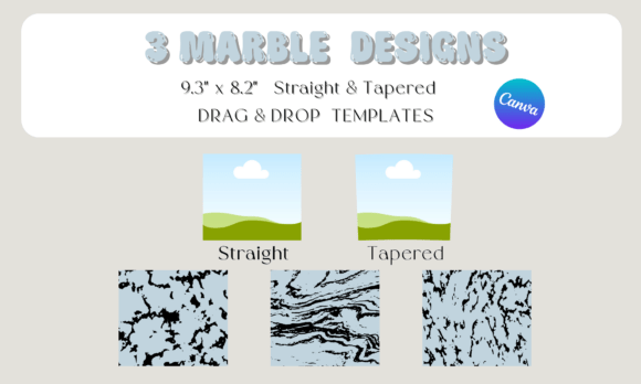 Elevate Your Tumbler Designs with a Marble Canva Mockup