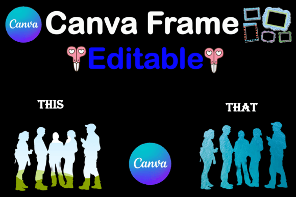 Peoples Chatting Canva Frame Template: Dynamic Social Design