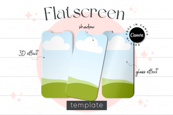 Smartphone Flatscreen Canva Mockup: No Photoshop Needed
