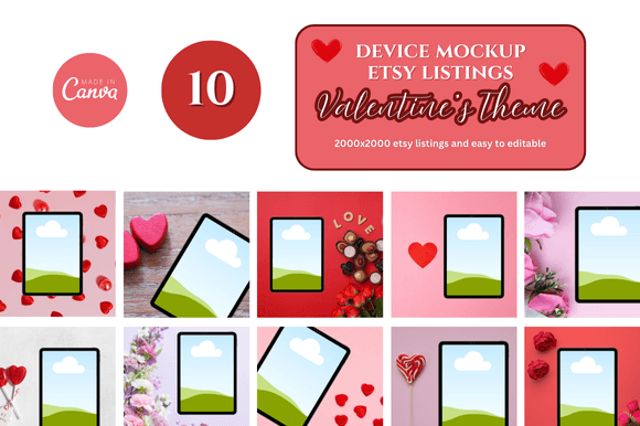 Tablet Canva Mockup Template: Instant Download